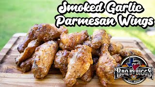 Smoked Garlic Parmesan wings  Buffalo Wild Wings garlic parm [upl. by Cele]