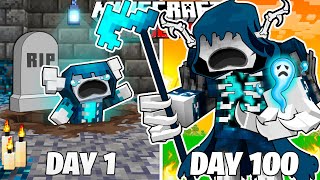 I Survived 100 Days as a DEATH WARDEN in HARDCORE Minecraft [upl. by Ahsiekel]