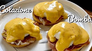 Come preparare le uova alla benedict  Videoricetta colazione o brunch [upl. by Nylrak]