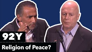 Christopher Hitchens and Tariq Ramadan Debate Is Islam a Religion of Peace [upl. by Ardnossak]