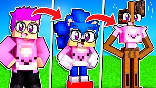 MINECRAFT But You Can SHAPESHIFT Into ANY CHARACTER LANKYBOX TURNS INTO LUCA SONIC amp MORE [upl. by Ronel420]