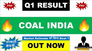 Coal India Q1 Results 2025  Coal India Results Today  coal India share latest news  coal India [upl. by Airal]