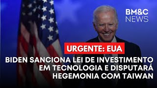 BIDEN SANCIONA LEI DE INVESTIMENTO EM TECNOLOGIA [upl. by Adniralc]