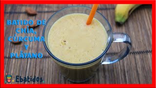 Batido de chía cúrcuma y plátano [upl. by Aihtak110]