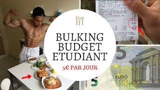 PRISE DE MASSE A 5€ I Comment prendre du MUSCLE avec un BUDGET ETUDIANT [upl. by Stephanie205]