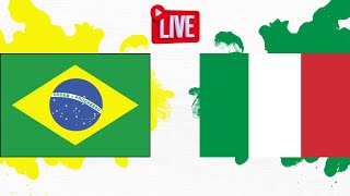 BRASIL 3X2 ITÁLIA  AO VIVO  PRÉ OLÍMPICO DE VÔLEI MASCULINO  08102023 [upl. by Sindee]