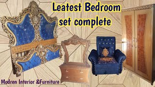 luxury Bedroom set complete  Modren complete bedroom set  Bridal bedroom sofa set [upl. by Lyndel]