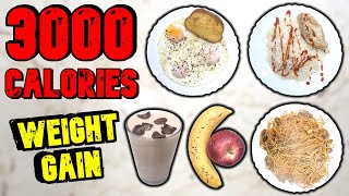 EASY 3000 Calorie Meal Plan For Skinny Guys [upl. by Ranee]