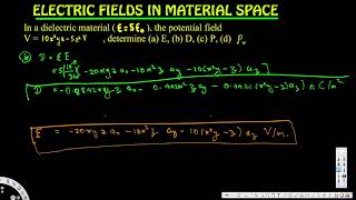 determine a E b D c P d Pv·  Electric Field in Material Space  Electromagnetic Field [upl. by Patman570]