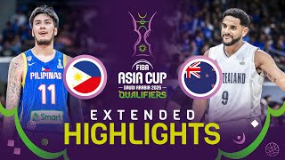 Philippines 🇵🇭 v New Zealand 🇳🇿  Extended Highlights  FIBA Asia Cup 2025 Qualifiers [upl. by Samuel]