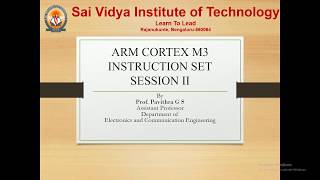 ARM CORTEX M3 Instruction set Session 2 [upl. by Rubie]