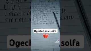 Ogechi tonic solfa song music tonicsolfa [upl. by Caravette]