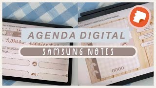 AGENDA DIGITAL 2023 en Samsung Notes  HardPeach Tab 🍑 [upl. by Zavala]