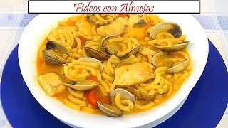 Fideos con Almejas  Receta de Cocina en Familia [upl. by Evvy]