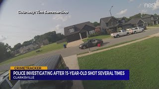 15yearold shot in Clarksville [upl. by Aicatsanna]