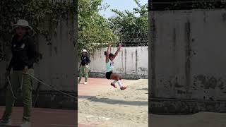 Long jump u16 girl shortvideo athlete champion like [upl. by Audras911]