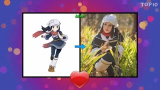 Pokemon Legends Arceus Characters in Real Life  TOP 10 [upl. by Yngiram]