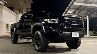 TRD Pro Tacoma Rigid Industries Fog Lights  Blackout Install amp Review [upl. by Em232]