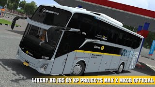 TERBARU  KD JB5 by KP Projects Max X MKCB Official Livery Cititrans Bussid bussid [upl. by Eelanaj]