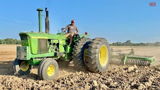 JOHN DEERE Tractors Plowing Planting and Harvesting [upl. by Nylekcaj]