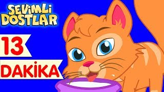 Kedi Miyav Dedi ve Sevimli Dostlar ile Çizgi Film Çocuk Şarkıları 2017 [upl. by Kcirevam330]