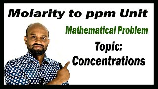 Lesson 6 Molarity to ppm Unit  Topic Concentrations  Quantitative Chemistry [upl. by Ayenat]