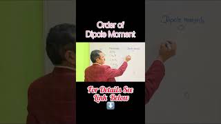 Quick idea about Dipole Moment  Polarity of Molecule neet2024 bsc jee2024 Shorts [upl. by Yeuh]