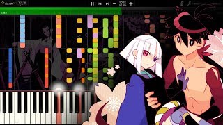 Katanagatari OP 2013 🎵 Hakushu Kassai Utaawase 🎵 Synthesia [upl. by Xenos]