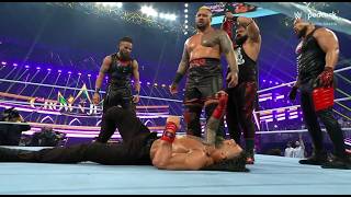 Roman Reigns amp The Usos vs The Bloodline  WWE Crown Jewel 2024 En español [upl. by Noraha913]