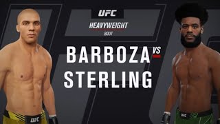 Edson Barboza vs Aljamain Sterling ufc 4 [upl. by Nivled]