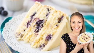 The Brightest and Freshest Lemon Blueberry Cake [upl. by Dorthea]