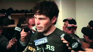 Jaromir Jagr makes fun of Ilya bryzgalov post game april 11th 2012 [upl. by Earb]