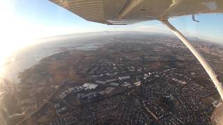 Evening flight over to Modesto KMOD from Palo Alto KPAO [upl. by Thisbee]