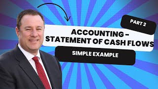 The Statement of Cash Flows simple example  Part 2 [upl. by Christophe]