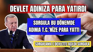 DEVLET ADINIZA PARA YATIRDI SORGULAMA E DEVLETTE AÃ‡ILDI NASIL SORGULANIR SORGULA PARANI CEK [upl. by Jadwiga631]