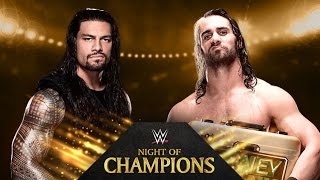 Roman Reigns vs Seth Rollins  Night of Champions  WWE 2K14 Simulation [upl. by Nowyt]