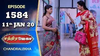 CHANDRALEKHA Serial  Episode 1584  11th Jan 2020  Shwetha  Dhanush  Nagasri  Arun  Shyam [upl. by Haidabez497]