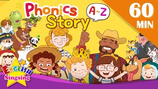 English Phonics Story  A to Z for Children  Collection of Kindergarten Story [upl. by Cr]