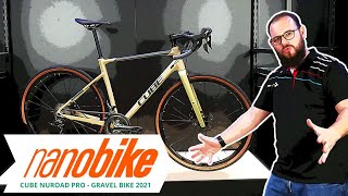 Cube Nuroad Pro  Gravel Bike 2021  Review German [upl. by Adel]