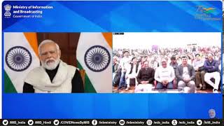 PM Modi interacts with beneficiaries of Viksit Bharat Sankalp Yatra [upl. by Niamreg]