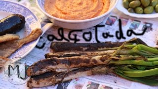 CALÇOTS A LA BRASA CON SALSA ROMESCO  Cómo hacer una calçotada en casa [upl. by Hole]