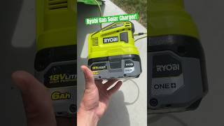 Ryobi Portable 6ah Solar Charger tiktok shorts solar content viral subscribe solarkits diy [upl. by Ecidnacal276]