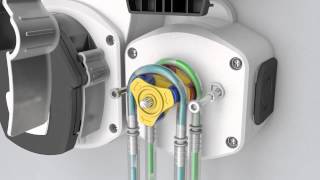 Inside a peristaltic pump for liquids Computer graphics of how it works  Moko3D  HD 720 [upl. by Nichol]