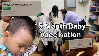 15 Month Baby Vaccination  Cute Baby  Meitei Nepali Couple saanvi ka Vaccine rusticrikesh [upl. by Lagasse]