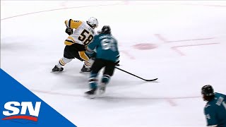 Pittsburgh Penguins Kris Letang Goes CoastToCoast Snipes Top Corner [upl. by Marciano]