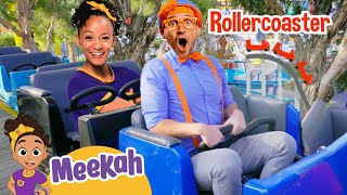 Meekah amp Blippis Awesome Rollercoaster  Educational Videos for Kids [upl. by Floria]