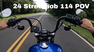 Riding the Harley Street Bob 114  GoPro POV Footage [upl. by Noruq]