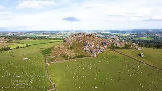 Drone FlightHover  Almscliffe Crag  Leeds [upl. by Ailec]