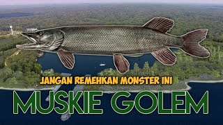 MUSKIE GOLEM MONSTER  SAINT CROIX LAKE  FISHING PLANET TUTORIAL INDONESIA [upl. by Eladnyl]