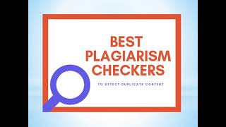 Best Plagiarism Checker for Research Papers and Thesis [upl. by Salomone]